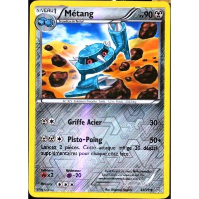 carte Pokémon 48/98 Métang 90 PV - REVERSE XY - Origines Antiques NEUF FR État correct Pokémon reconditionné disponible sur Fnac