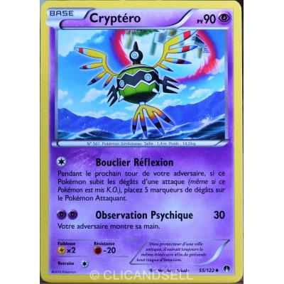 carte Pokémon 55/122 Cryptéro 90 PV XY - Rupture Turbo NEUF FR État correct reconditionné disponible sur Fnac