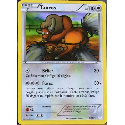 carte Pokémon 57/83 Tauros 110 PV État correct Pokémon reconditionné disponible sur Fnac