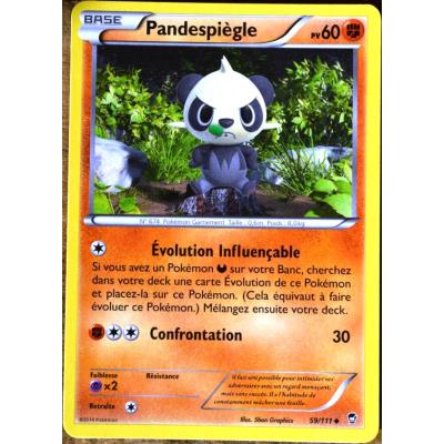 carte Pokémon 59/111 Pandespiègle 60 PV XY03 XY Poings Furieux NEUF FR État correct reconditionné disponible sur Fnac