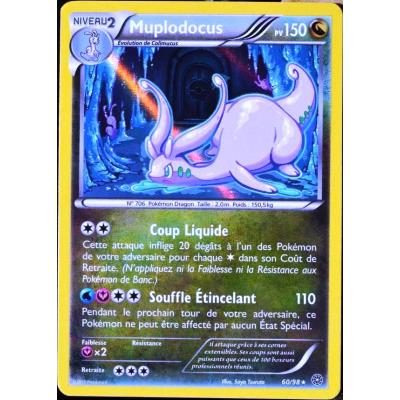 carte Pokémon 60/98 Muplodocus 150 PV - HOLO XY - Origines Antiques NEUF FR État correct - 16,00 € carte Pokémon 60/98 Muplodocus 150 PV - HOLO XY - Origines Antiques NEUF FR État correct reconditionné disponible sur Fnac