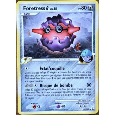 carte Pokémon 61 Foretress Galaxie Platine Rivaux Émergents État correct reconditionné disponible sur Fnac