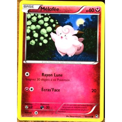 Acheter carte Pokémon 69/111 Mélofée 60 PV XY03 XY Poings Furieux NEUF FR État correct - 16,00 € carte Pokémon 69/111 Mélofée 60 PV XY03 XY Poings Furieux NEUF FR État correct Pokémon reconditionné disponible sur Fnac