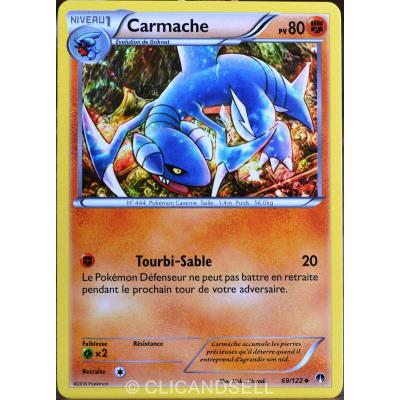 carte Pokémon 69/122 Carmache 80 PV XY - Rupture Turbo NEUF FR État correct Pokémon reconditionné disponible sur Fnac