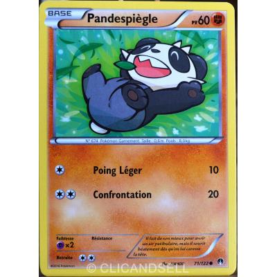 carte Pokémon 71/122 Pandespiègle 60 PV XY - Rupture Turbo NEUF FR État correct reconditionné disponible sur Fnac