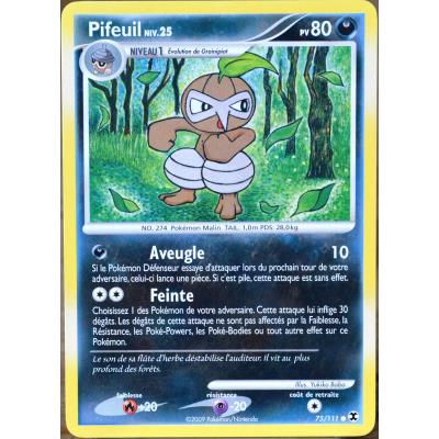carte Pokémon 75 Pifeuil 80 PV Platine Rivaux Émergents État correct reconditionné disponible sur Fnac