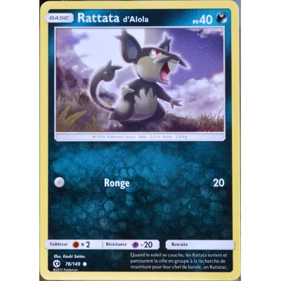 carte Pokémon 76/149 Rattata d'Alola 40 PV SM1 - Soleil et Lune NEUF FR État correct reconditionné disponible sur Fnac