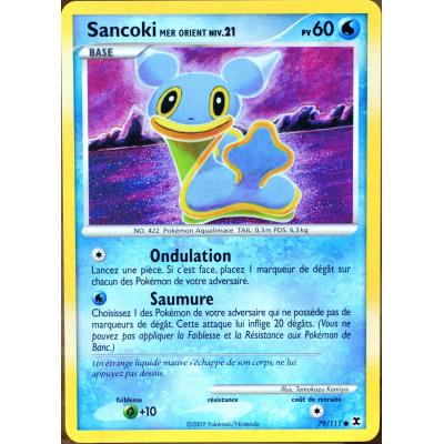 Acheter carte Pokémon 79 Sancoki Mer Orient Platine Rivaux Émergents État correct - 16,00 € carte Pokémon 79 Sancoki Mer Orient Platine Rivaux Émergents État correct Pokémon reconditionné disponible sur Fnac