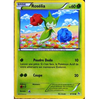 carte Pokémon 8/106 Rosélia 60 PV Série Xy Étincelles NEUF FR État correct Pokémon reconditionné disponible sur Fnac