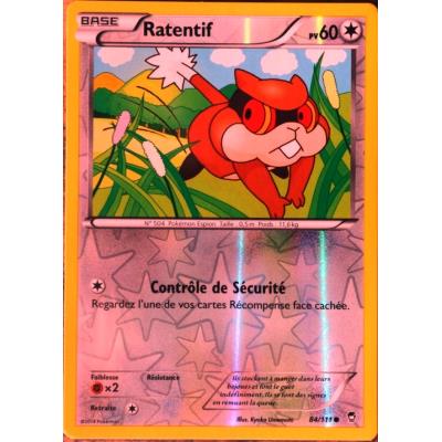 carte Pokémon 84/111 Ratentif 60 PV - REVERSE XY03 XY Poings Furieux NEUF FR État correct reconditionné disponible sur Fnac