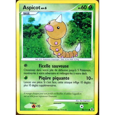 carte Pokémon 86 Aspicot Platine Rivaux Émergents État correct reconditionné disponible sur Fnac