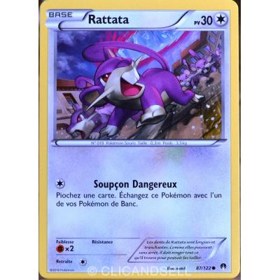 carte Pokémon 87/122 Rattata 30 PV XY - Rupture Turbo NEUF FR État correct reconditionné disponible sur Fnac