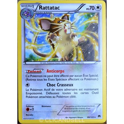 carte Pokémon 88/122 Rattatac 70 PV XY - Rupture Turbo NEUF FR État correct reconditionné disponible sur Fnac