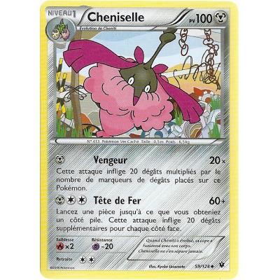 Carte Pokemon - XY10 - Impact des Destins - Cheniselle - PV 100 - 59/124 - Peu Commune - VF État correct reconditionné disponible sur Fnac