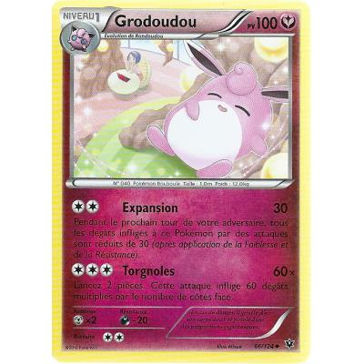 Carte Pokemon - XY10 - Impact des Destins - Grodoudou - PV 100 - 66/124 - Peu Commune - VF État correct Asmodee reconditionné disponible sur Fnac