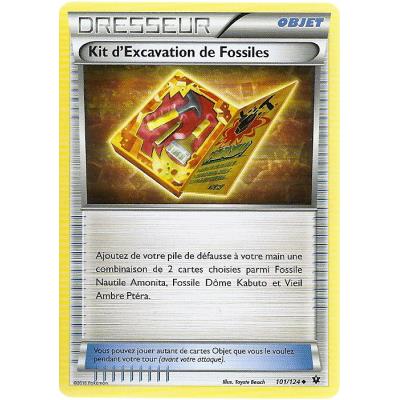 Carte Pokemon - XY10 - Impact des Destins - Kit d'Excavation de Fossiles - Dresseur - 101/124 - Peu Commune - VF État correct - 16,00 € Carte Pokemon - XY10 - Impact des Destins - Kit d'Excavation de Fossiles - Dresseur - 101/124 - Peu Commune - VF État correct reconditionné disponible sur Fnac