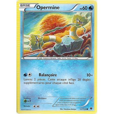 Carte Pokemon - XY10 - Impact des Destins - Opermine - PV 60 - 22/124 - Commune - VF État correct Asmodee reconditionné disponible sur Fnac