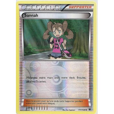 Carte Pokemon - XY10 - Impact des Destins - Sannah - Dresseur - 111/124 - Holo Reverse - VF État correct - 16,00 € Carte Pokemon - XY10 - Impact des Destins - Sannah - Dresseur - 111/124 - Holo Reverse - VF État correct reconditionné disponible sur Fnac