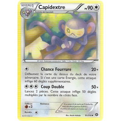 Carte Pokemon - XY11- Offensive vapeur - Capidextre - PV 90 - 91/114 - Peu Commune - VF État correct reconditionné disponible sur Fnac