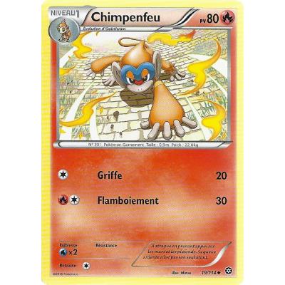 Carte Pokemon - XY11- Offensive vapeur - Chimpenfeu - PV 80 - 19/114 - Peu Commune - VF État correct reconditionné disponible sur Fnac