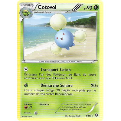 Carte Pokemon - XY11- Offensive vapeur - Cotovol - PV 90 - 5/114 - Rare - VF État correct reconditionné disponible sur Fnac
