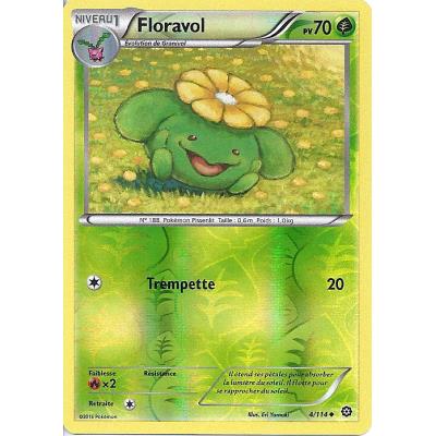 Carte Pokemon - XY11 - Offensive Vapeur - Floravol - PV 70 - 4/114 - Holo Reverse - VF État correct Asmodee reconditionné disponible sur Fnac