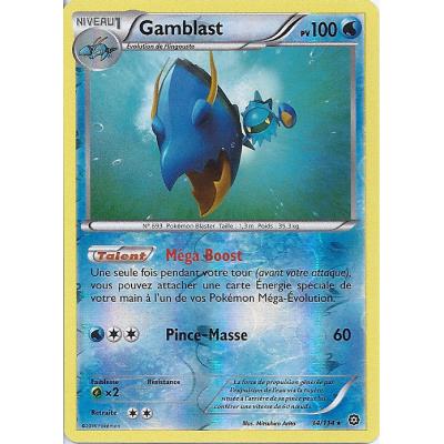 Carte Pokemon - XY11 - Offensive Vapeur - Gamblast - PV 100 - 34/114 - Holo Reverse - VF État correct Asmodee reconditionné disponible sur Fnac