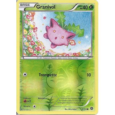 Carte Pokemon - XY11 - Offensive Vapeur - Granivol - PV 40 - 3/114 - Holo Reverse - VF État correct reconditionné disponible sur Fnac