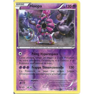 Carte Pokemon - XY11 - Offensive Vapeur - Hoopa - PV 130 - 51/114 - Holo Reverse - VF État correct reconditionné disponible sur Fnac