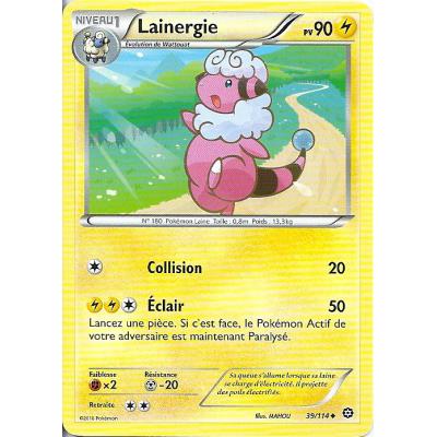 Carte Pokemon - XY11- Offensive vapeur - Lainergie - PV 90 - 39/114 - Peu Commune - VF État correct Asmodee reconditionné disponible sur Fnac