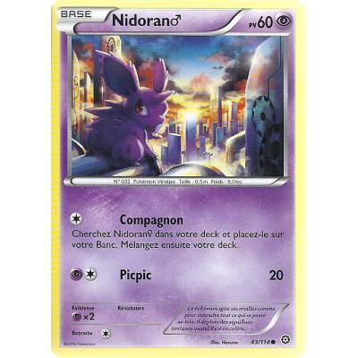 Carte Pokemon - XY11- Offensive vapeur - Nidorano - PV 60 - 43/114 - Commune - VF État correct reconditionné disponible sur Fnac