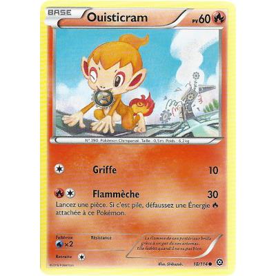 Carte Pokemon - XY11- Offensive vapeur -Ouisticram - PV 60 - 18/114 - Commune - VF État correct Asmodee reconditionné disponible sur Fnac