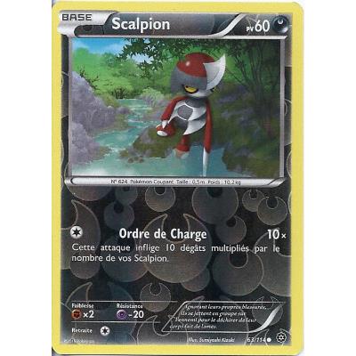 Carte Pokemon - XY11 - Offensive Vapeur - Scalpion - PV 60 - 63/114 - Holo Reverse - VF État correct reconditionné disponible sur Fnac