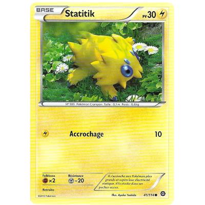 Carte Pokemon - XY11- Offensive vapeur - Statitik - PV 30 - 41/114 - Commune - VF État correct - 16,00 € Carte Pokemon - XY11- Offensive vapeur - Statitik - PV 30 - 41/114 - Commune - VF État correct reconditionné disponible sur Fnac