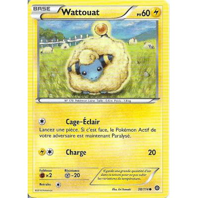 Carte Pokemon - XY11- Offensive vapeur - Wattouat - PV 60 - 38/114 - Commune - VF État correct Asmodee reconditionné disponible sur Fnac