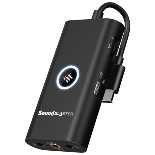 Carte Son Externe DAC et ampli USB-C portable plug-and-play Creative - Sound Blaster G3 État correct N/A reconditionné disponible sur Fnac