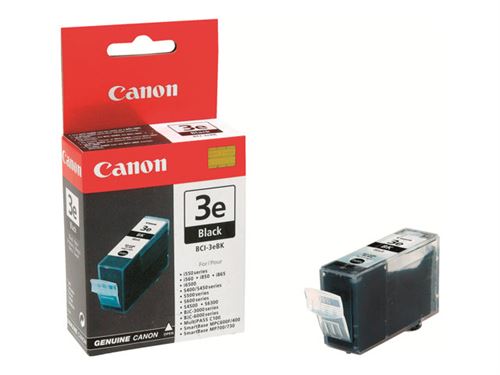 Cartouche d'encre Canon BCI-3E noir bjc-3000/6x0 État correct Canon reconditionné disponible sur Fnac