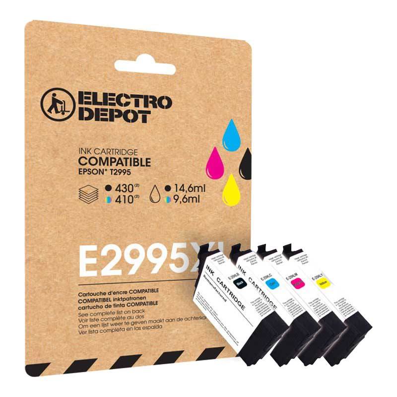 Cartouche D'encre Electro Depot Compatible Epson E 2995 Xl Noir Et Couleurs - Fraise Bon état - 19,96 € Cartouche D'encre Electro Depot Compatible Epson E 2995 Xl Noir Et Couleurs - Fraise Bon état reconditionné disponible sur Electro Depot