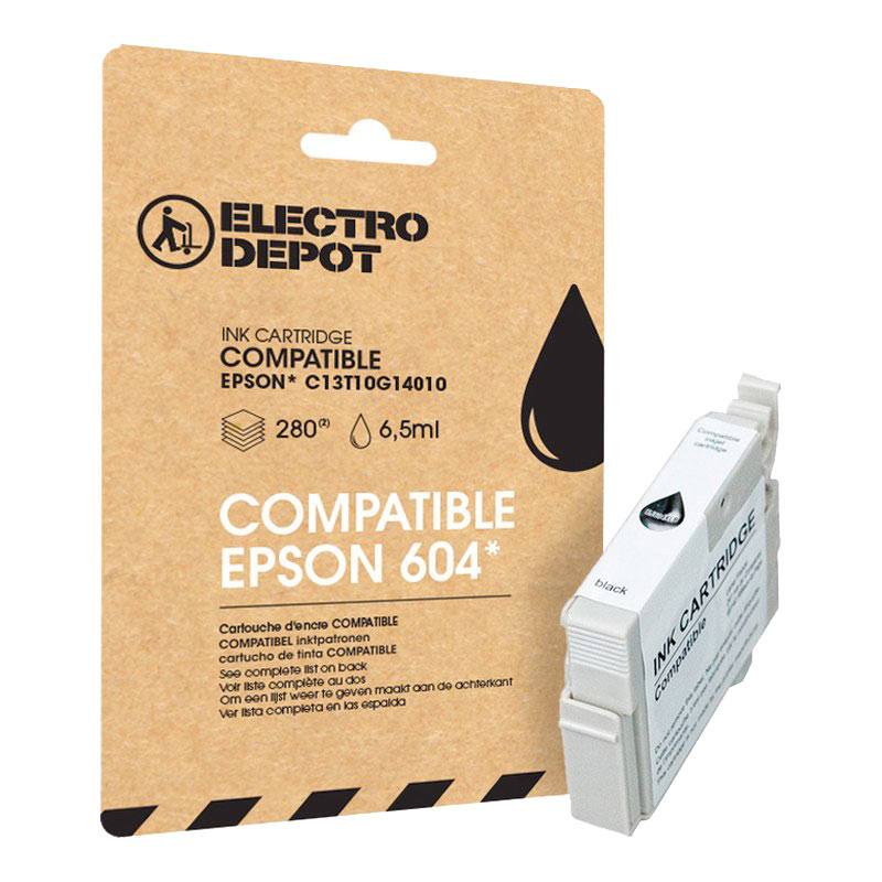 Cartouche D'encre Electro Depot Compatible Epson E 604 Noir - Ananas Bon état - 11,89 € Cartouche D'encre Electro Depot Compatible Epson E 604 Noir - Ananas Bon état reconditionné disponible sur Electro Depot
