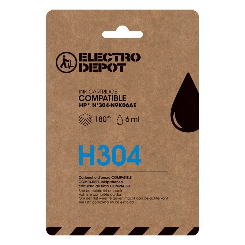 Acheter Cartouche D'encre Electro Depot Compatible Hp H 304 Noir Bon état - 13,98 € Cartouche D'encre Electro Depot Compatible Hp H 304 Noir Bon état reconditionné disponible sur Electro Depot