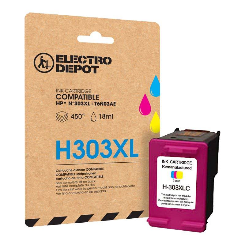 Cartouche D'encre Electro Depot Compatible Hp H303xl Couleur Bon état - 28,98 € Cartouche D'encre Electro Depot Compatible Hp H303xl Couleur Bon état reconditionné disponible sur Electro Depot