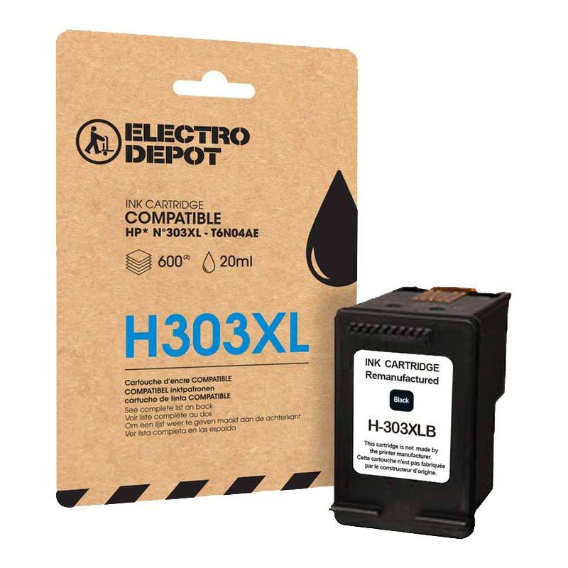 Cartouche D'encre Electro Depot Compatible Hp H303xl Noir Bon état - 26,98 € Cartouche D'encre Electro Depot Compatible Hp H303xl Noir Bon état reconditionné disponible sur Electro Depot