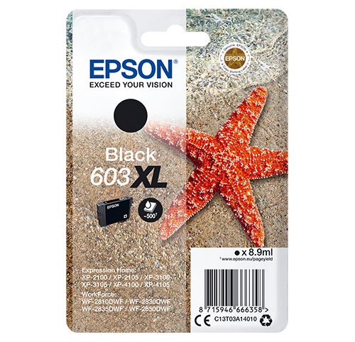 Cartouche d'encre Epson Etoile de mer noir XL État correct Epson reconditionné disponible sur Fnac