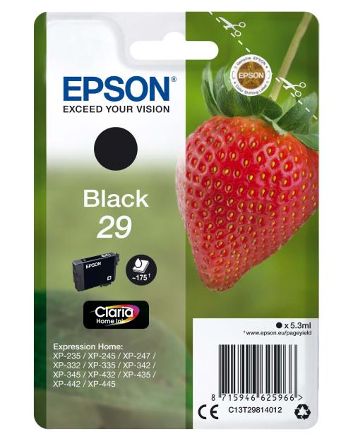 Cartouche d'encre Epson Fraise noir État correct Epson reconditionné disponible sur Fnac
