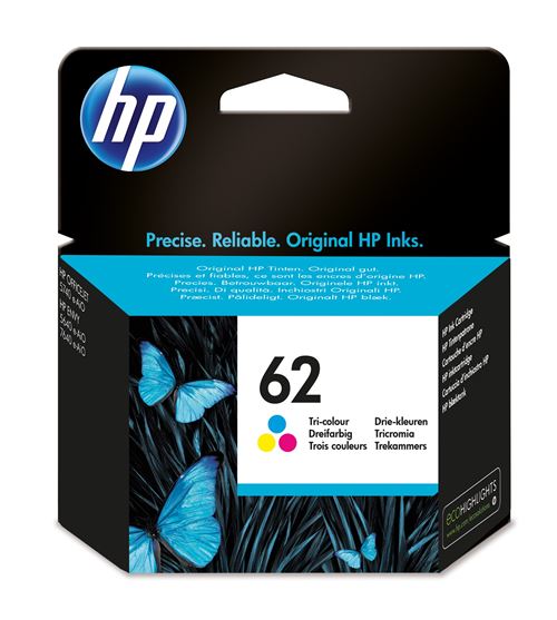 Cartouche d'encre HP 62 Trois Couleurs État correct Hewlett-Packard reconditionné disponible sur Fnac
