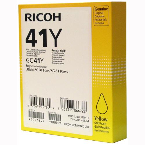 Cartouche d'encre Ricoh GC 41Y - Jaune État correct Ricoh reconditionné disponible sur Fnac