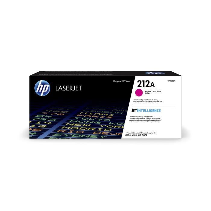 Cartouche de Toner HP 212A Magenta Authentique (W2123A) pour HP Color LaserJet Enterprise M555 / M55 - Excellent état Parfait état Hewlett-Packard reconditionné disponible sur Pixmania