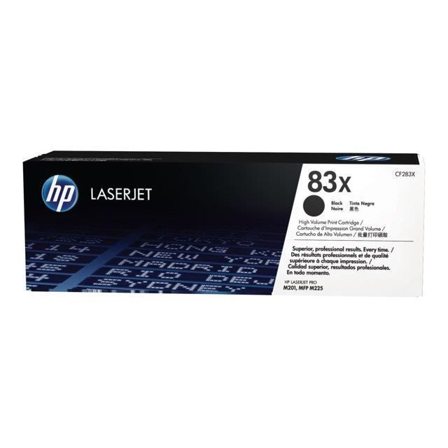 Cartouche de toner HP 83X noir grande capacité pour LaserJet Pro M201/MFP M225 - HP - Excellent état Parfait état Hewlett-Packard reconditionné disponible sur Pixmania