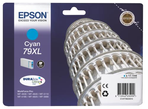Cartouche Epson Tour de Pise 79 XL Cyan État correct reconditionné disponible sur Fnac