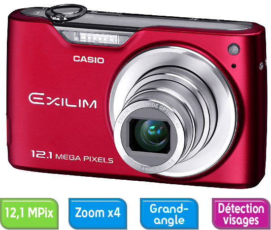 Casio Exilim EX-Z450 Rouge État correct Casio reconditionné disponible sur Fnac